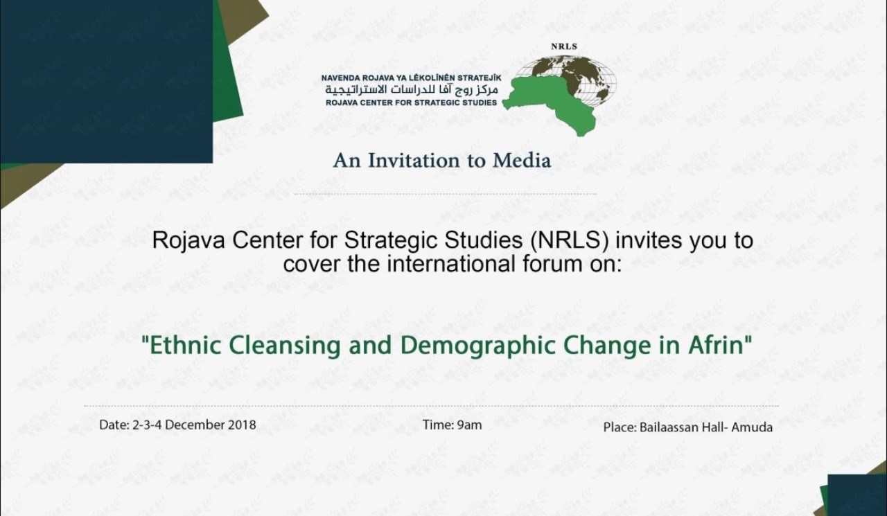 Avrupalı Katılımcılarla '"Afrin'de Etnik Temizlik Ve Demografik Değişiklik”  Forumu