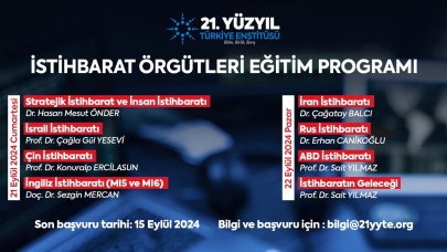 Güvenlik ve İstihbarat Teşkilatları Eğitim Programı 21-22 Eylül 2024