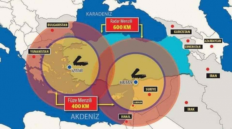Türk ordusu Yunan ve Mısır savaş uçaklarına karşı S-400 uzun menzilli hava savunma füze sistemlerini konuşlandırdı